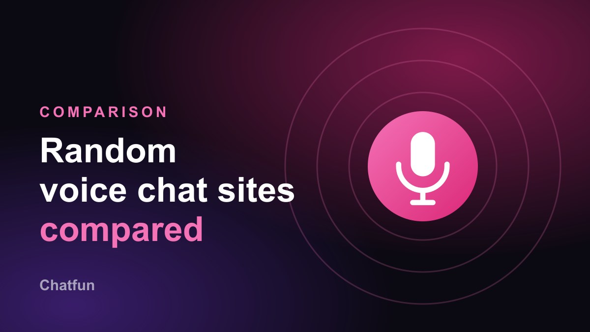 Comparing random voice chat sites